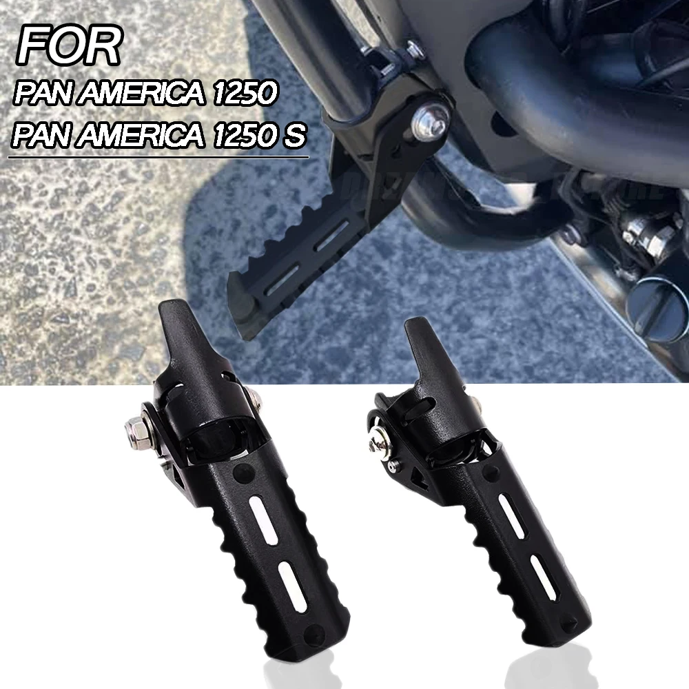 For Harley Pan America ADV 1250 PA1250 PANAMERICA Special Motorcycle Highway Front Foot Pegs Folding Footrests Clamps 2020 2021 |