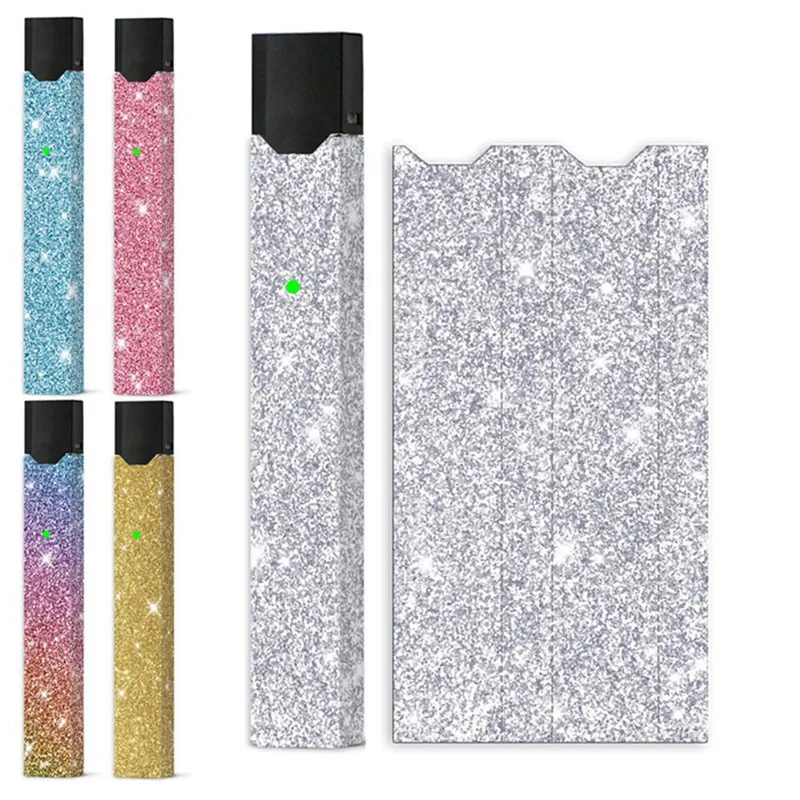 

5 Style Colorful Skin Sticker Electronic Cigarette PVC Case Cover For Juul