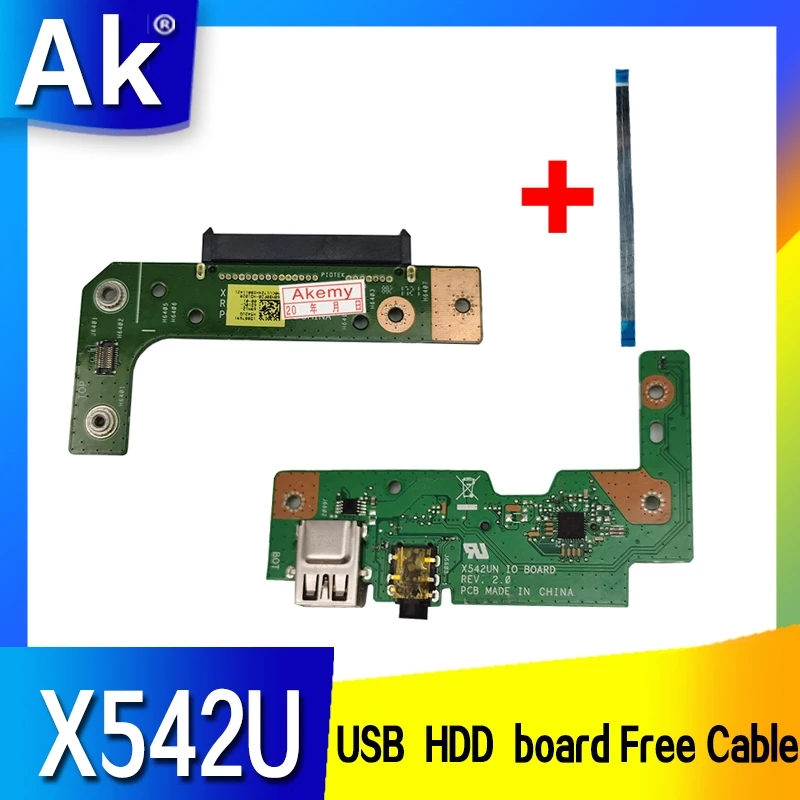 Бесплатный кабель для For Asus VivoBook X542U X542UQ X542UF X542UN X542UR X542URR USB аудио usb плата ноутбука