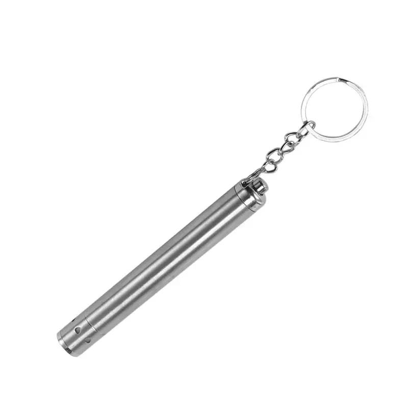 

High quality Stainless steel flashlight small portable mini small outdoor home glare long-range portable keychain flashlight