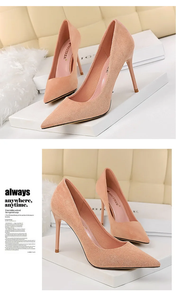 alto moda sexy simples fino com camurça