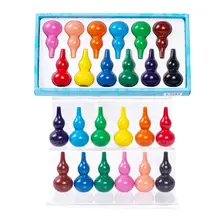 12 шт./кор. 3D безопасный красочный бутылки Тыква мелки для детей набор одежды для мальчиков и девочек DIY инструмент для рисования