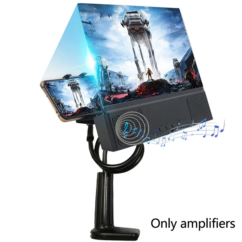 

12 Inch Eye Protection Video Mobile Phone With Loudspeaker Portable Enlarged High Definition Screen Magnifier Desktop Bracket