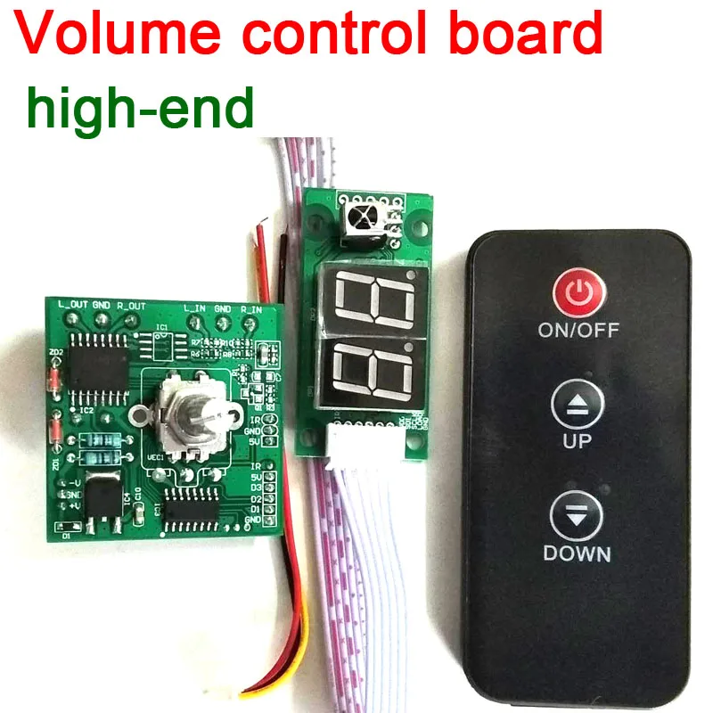 high-end PGA2310 volume control board Digital Potentiometer + LED display remote FOR POWER Amplifier | Электроника