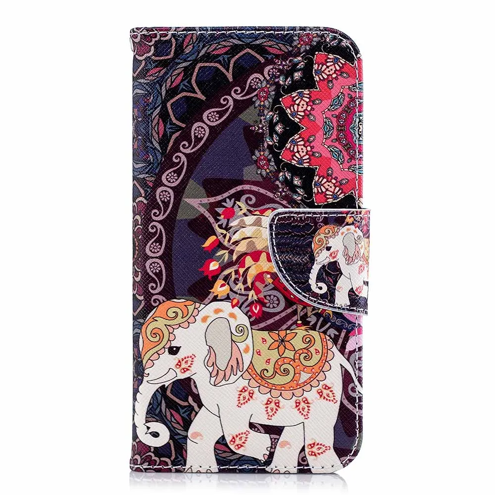 Кожаный флип-чехол для huawei mate 30 Pro, чехол-кошелек с подставкой для телефона huawei Honor 7S 8s 7A Play 8A Y6 P30 lite P20, чехол - Color: Flower Elephant