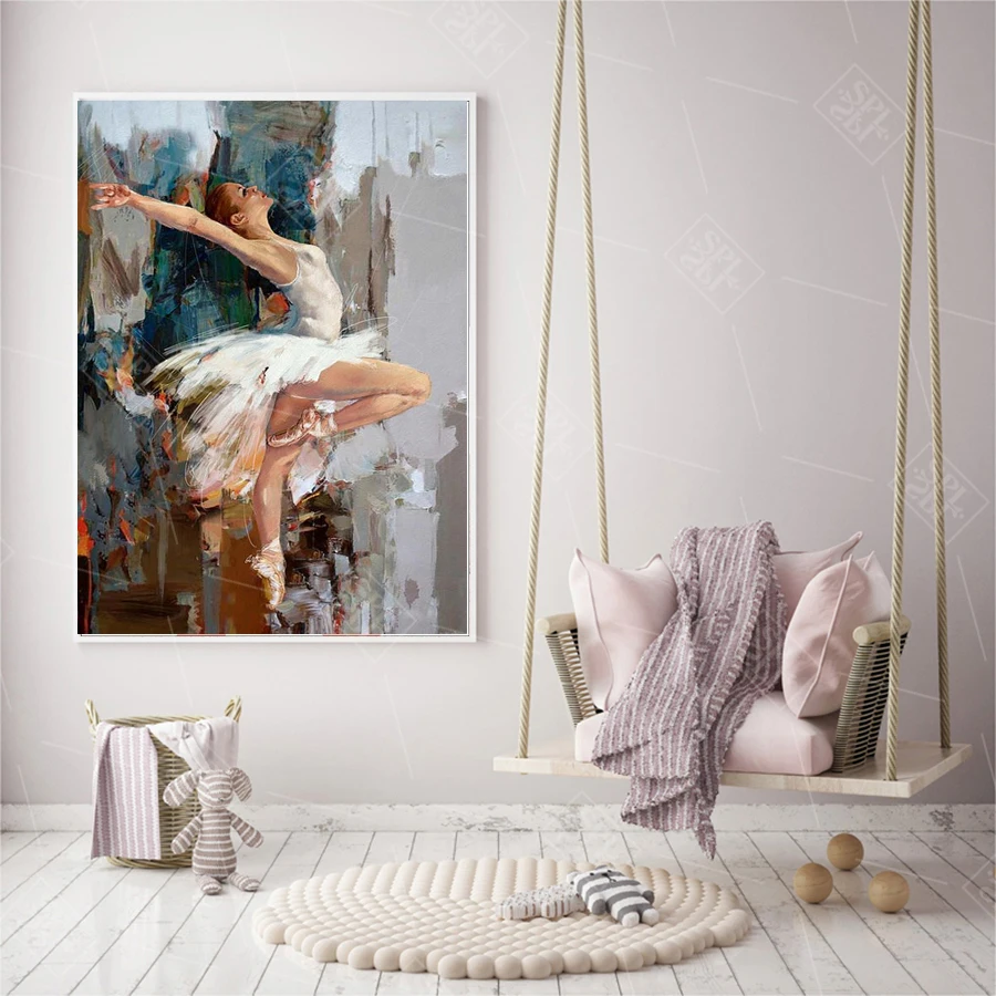Home Decor Items Ballerina Dancer Ballet Square Canvas Wall Art Boxed Framed Kisetsu System Co Jp