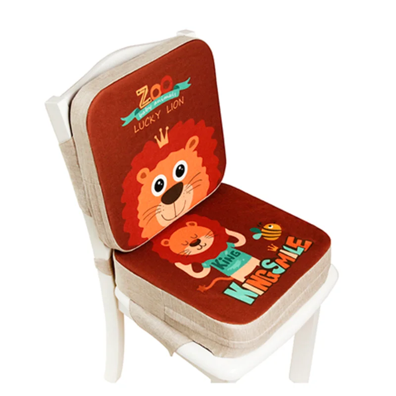 Asiento de comedor para niños, cojín elevador de altura, lavable, portátil, extraíble