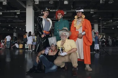 Аниме Kujo Jotaro, костюмы для косплея, Необычные приключения Джоджо, вечерние костюмы на Хэллоуин для мужчин и женщин, полный комплект