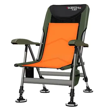 

8 Reclining European Lightweight Multi-function Fishing Chair All-terrain Folding Fishing Chair Thicken Lounge Chair Ultra Light