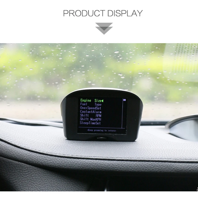 Автомобиль OBD HUD система Предупреждение о превышении скорости лобового стекла напряжения сигнализации Измеритель температуры V-Best