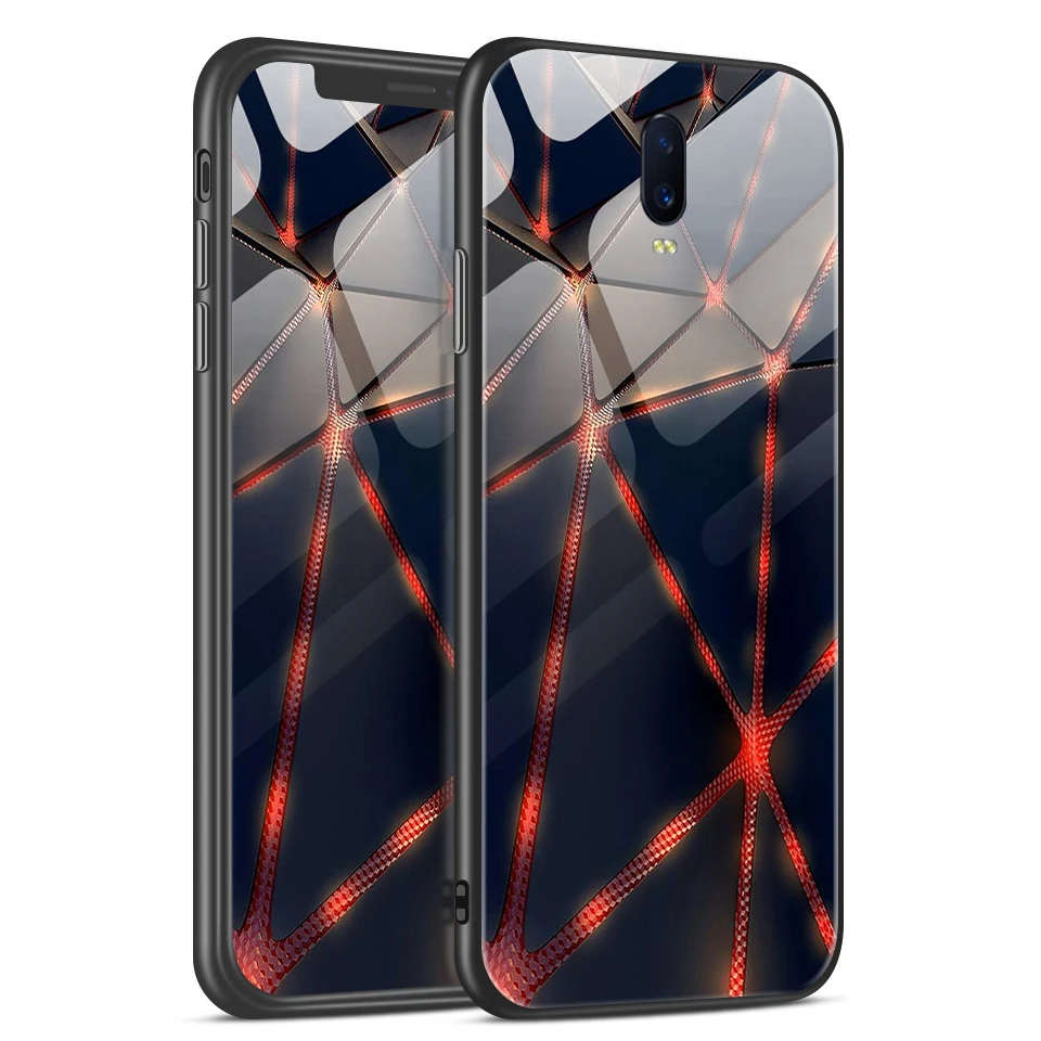 H123 Для OPPO R17/R17 Pro противоударный чехол для мобильного телефона из закаленного стекла для OPPO RX17 Pro роскошный модный чехол из ТПУ - Цвет: H123