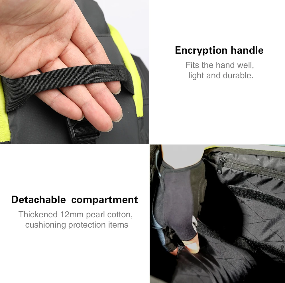 RHINOWALK New Bicycle Bags Mountain Bike Saddle Rack Trunk Bags Travel Cycling Luggage Carrier 17L Camera Handbag Waterproof  (11)