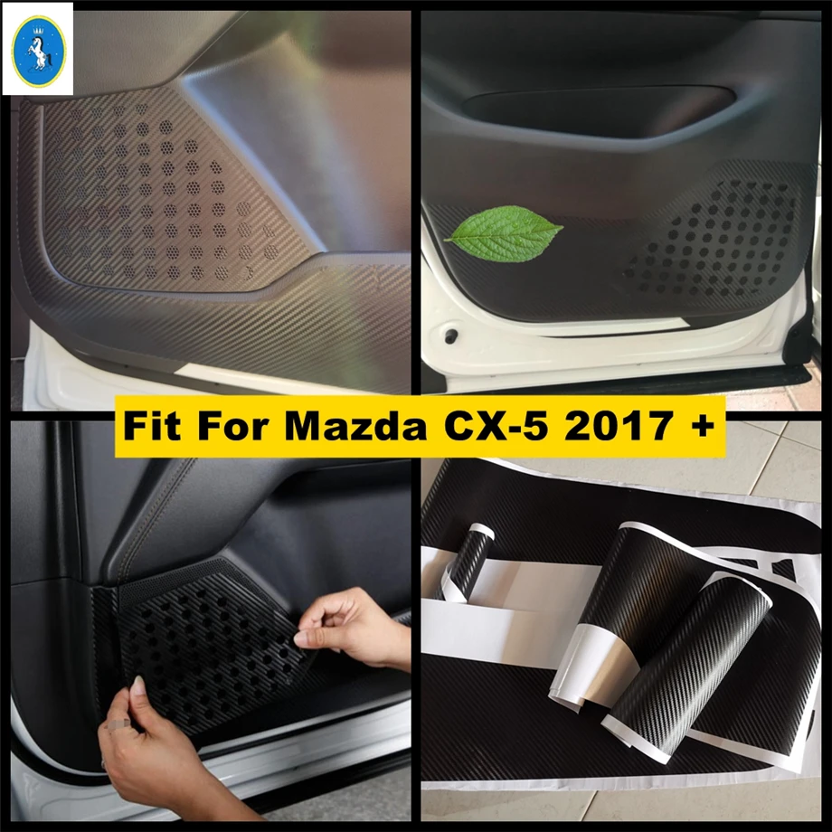 

Interior Refit Car Inner Door Scratchproof Anti Kick Pad Film Protective Stickers Cover Trim Fit For Mazda CX-5 CX5 2017 - 2022