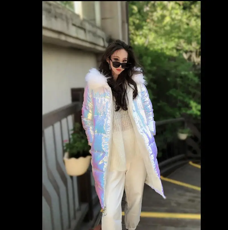 Новинка 2019 модное осенне-зимнее пальто с хлопковой подкладкой Женская парка