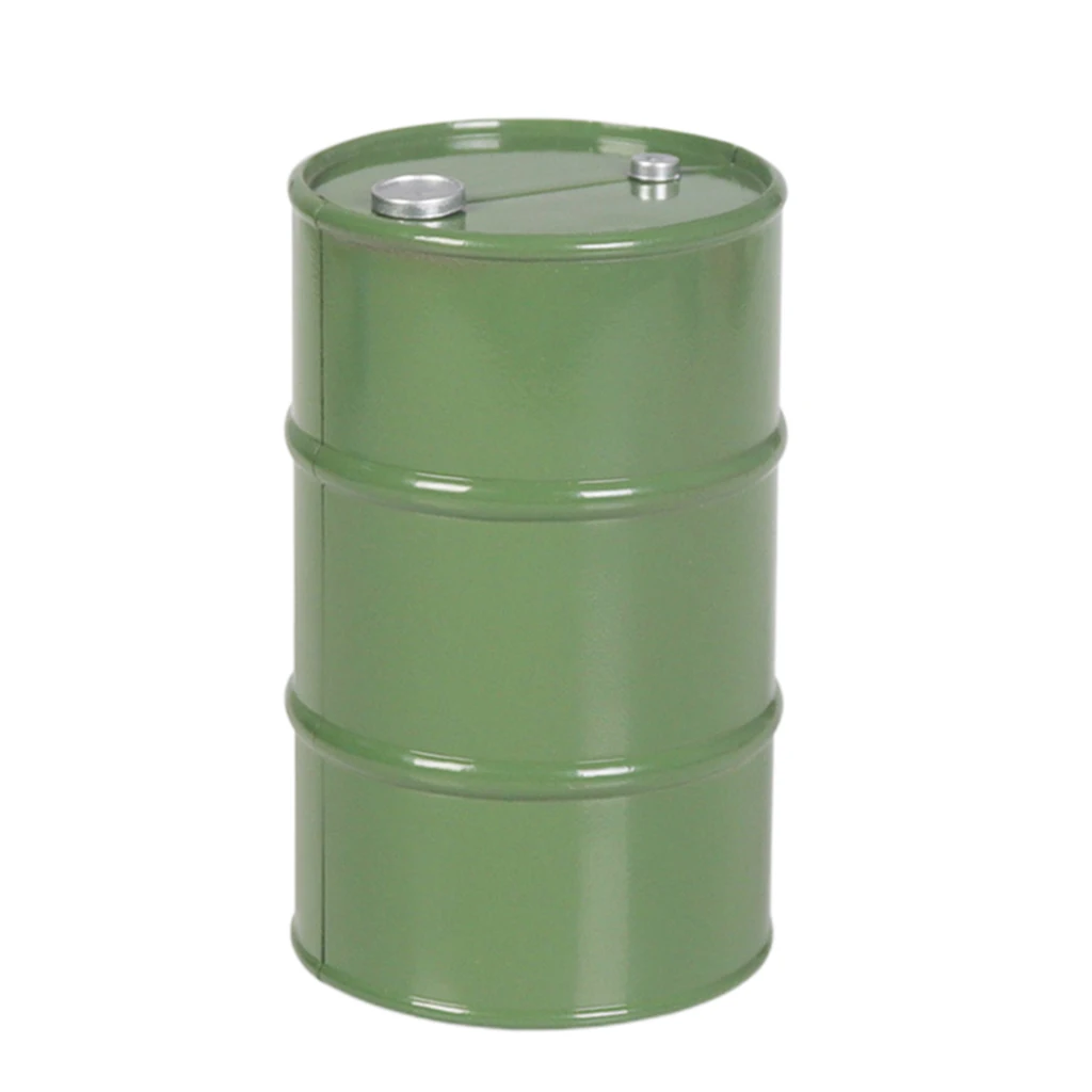 1:10 Scale Metal Oil Barrel Drum Remote Control Model Car Vehicles Accs
