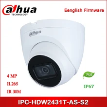 Dahua ip-камера IPC-HDW2431T-AS-S2 4MP WDR IR Eyeball сетевая камера с поддержкой POE обновленная версия IPC-HDW1431S