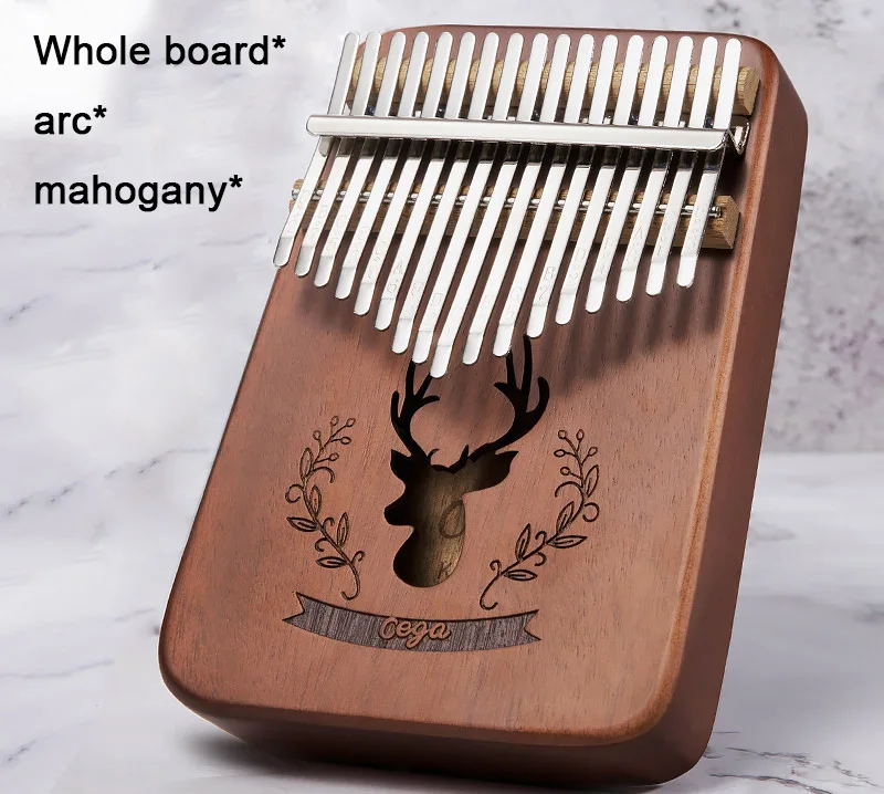 Высокое качество 17 клавиш палец калимба Mbira Sanza большой палец пианино вся доска из красного дерева клавиатура Marimba деревянный музыкальный инструмент молоток