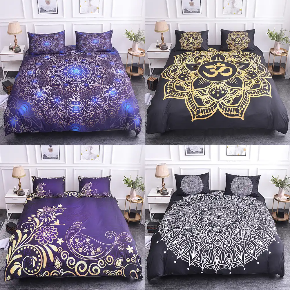 Homesky Mandala Bedding Set Boho Bed Cover Paisley Pattern Duvet Cover Set King Queen Size Comforter Bedding Sets Bedding Sets Aliexpress