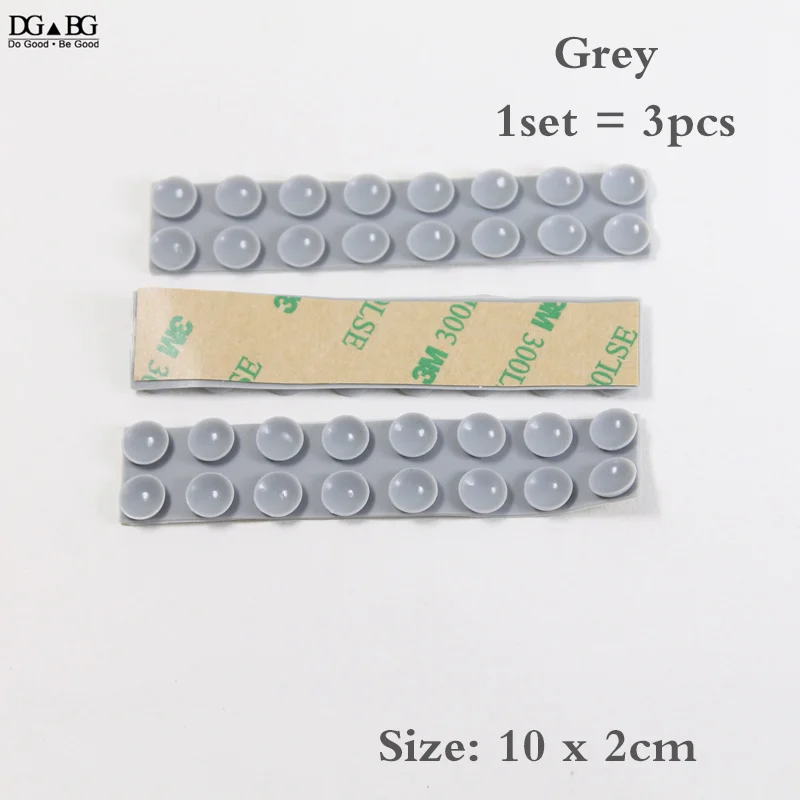 grey 2x8 DIY силиконовый резиновый коврик на присосках 3 м стикер высокого качества присоска для VR Mobile MP4 gps Аксессуары - Color: grey 2x8