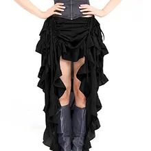 Высокая талия Нерегулярные юбки Карибы стимпанк пиратские юбки размера плюс S-6XL