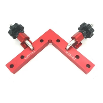 

90 Degrees L-Shaped Auxiliary Fixture Carpenter's Square Ruler Splicing Board Positioning Panel Fixed Clip