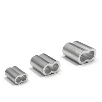 

M3 M4 M5 M6 M8 M10 M12 Steel wire rope clamp aluminum ferrule cable ties Crimp Wire rope chuck jacket