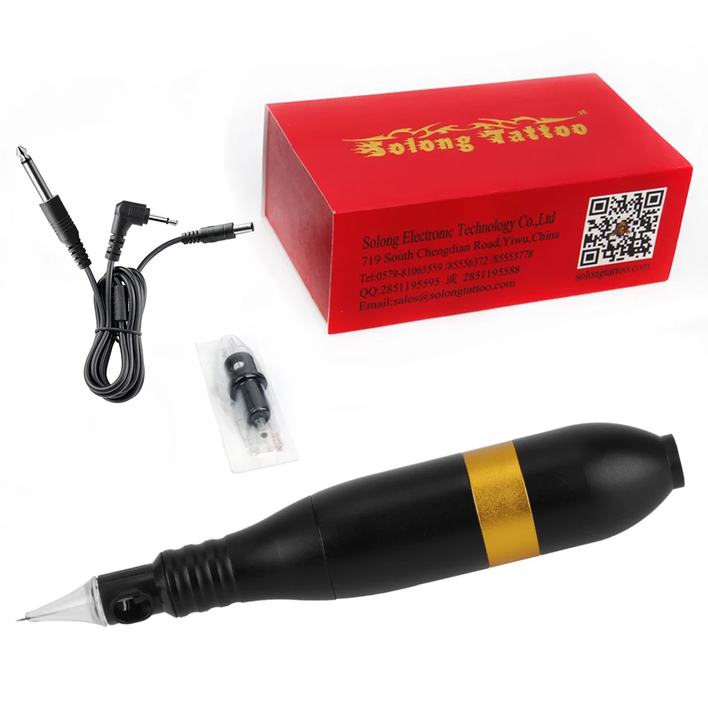 

Bullet Rotary Tattoo Machine Pen Style DC 5.5 Connector 4 Colors Tattoos Gun Permanent Makeup for Cartridge Needles EM110