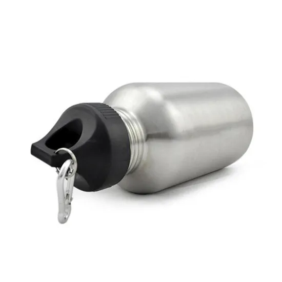 1 комплект, защитный мешок, крючок, Спортивная бутылка для воды с 2L, широкий, из нержавеющей стали, бутылка для питьевой воды, чайник для путешествий