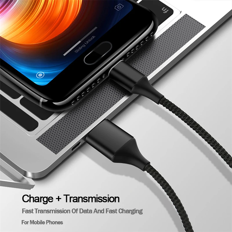 Магнитный зарядный кабель 3A для iPhone XS X XR 7, кабель usb c для быстрой зарядки samsung s9, зарядный провод для зарядки телефона