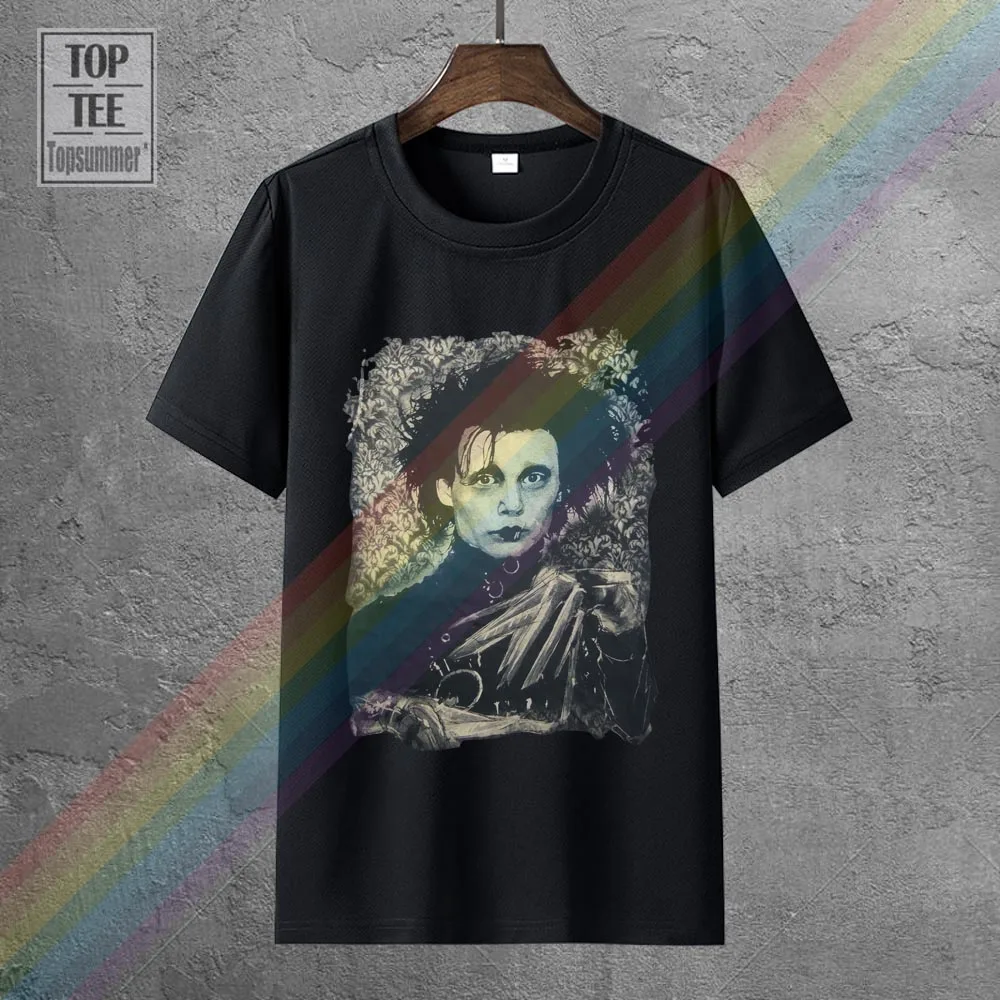 Edward Scissorhands T-Shirt Tim Burton Johnny Depp Goth Punk Film New Cool Tee Shirt