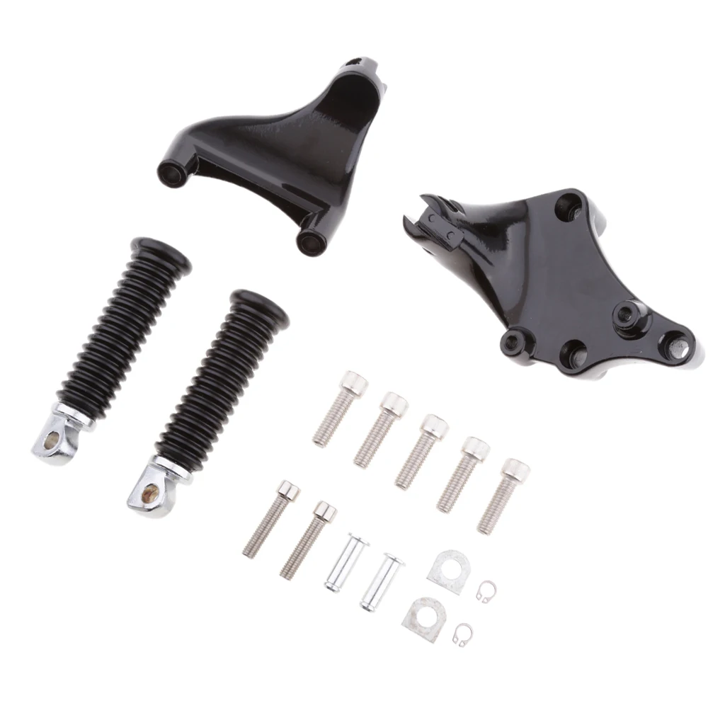 Rear Passenger Foot Peg Pedal Mount For  883 1200 XL 2014-2016-Black