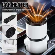 

12V/24V Car Heater Portable 360 Degree Adjustable Electric Heating Fan 2 Modes Glass Windshield Defogging Defroster Accessories