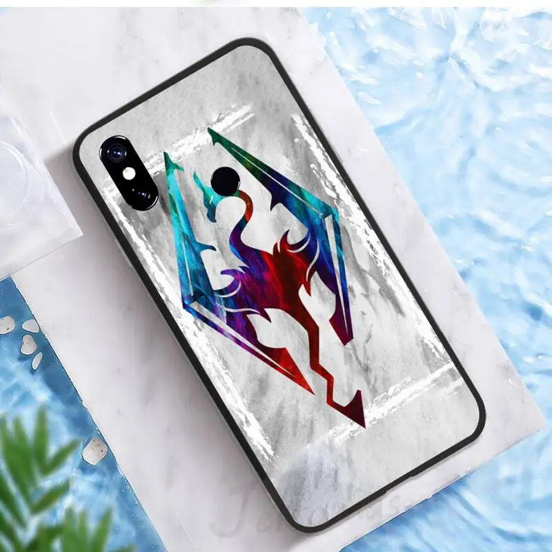 The Elder Scrolls V Skyrim Phone Case For Xiaomi Redmi 7 8 9t a3 9se k20 mi8 max3 lite 9 note 9s 10 pro xiaomi leather case charging