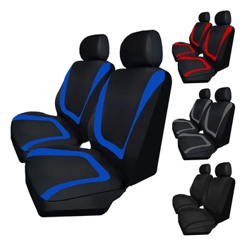 

Automobiles Seat Covers 4pcs/set Polyester Fabric Vehicle Seat Protector Car Seat Cover Car-Styling Universal Fit Most Cars