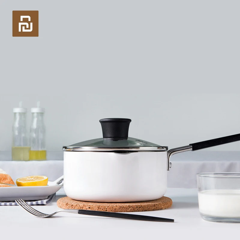 Youpin Milk Pot for Warming Cooking Soup Pancake Maker Cake Kitchen Egg Steak Skillet Grill 1.36L | Электроника