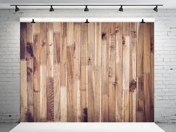 

VinylBDS Old Wood Photography Backdrop Children Photo Background Wall Wooden Seamless Washable Backgrounds for Photo Studio