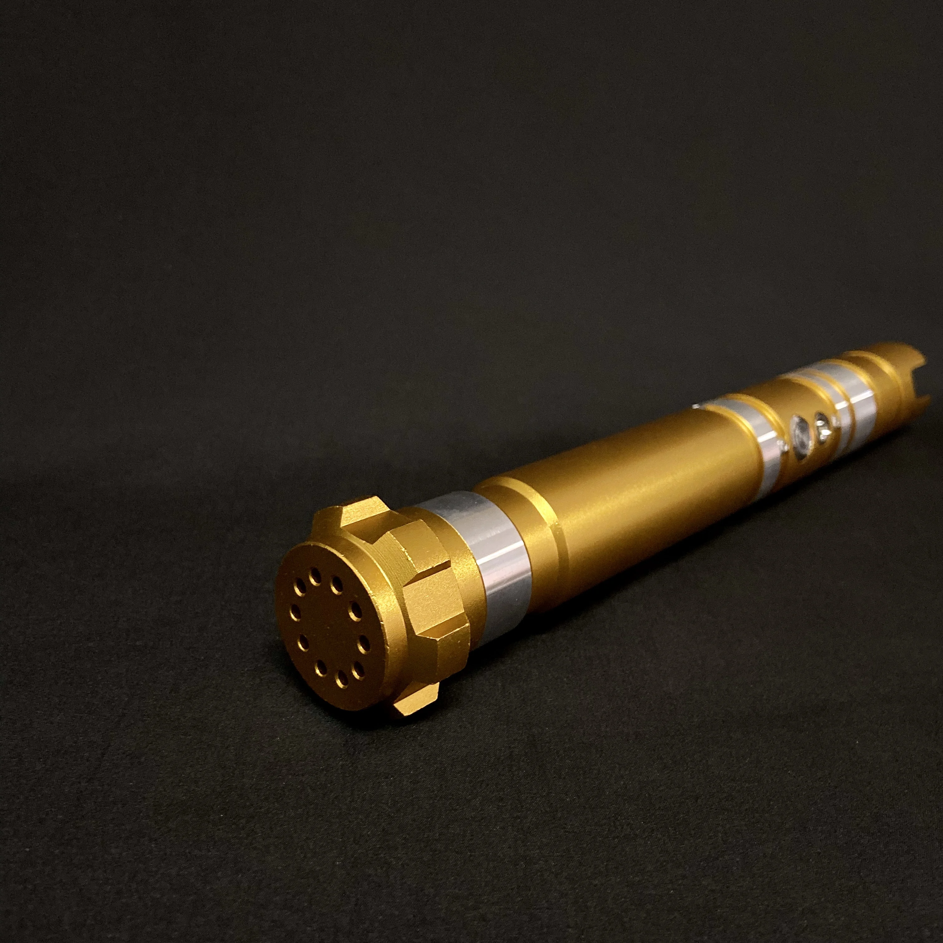 Sable de luz TXQsaber RGB de 1 pulgada, hoja de vaciado FX sable de luz con sonido y luz LED, mango de Metal de juguete para niños - 2