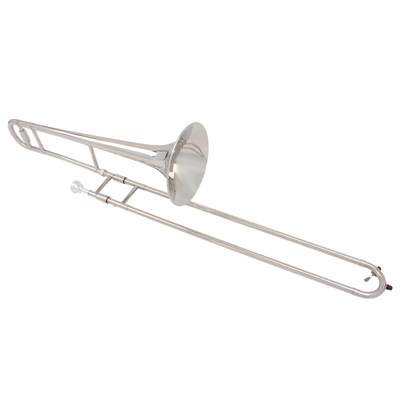 SLADE Alto Trombone латунь серебристый Лак Bb тон B плоский ветер начинающих музыкальный инструмент с cupronicel мундштук очистки St