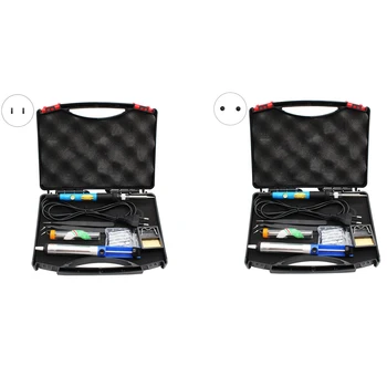 

BEAU-220V Electric Soldering Iron Kit Adjustable Temperature Welding Soldering Iron with Tool Carry Case Stand Tools