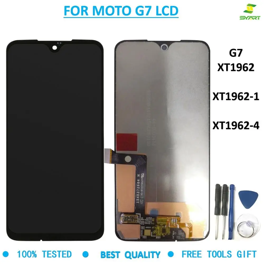 

For Motorola MOTO G7 LCD XT1962 XT1962-1 XT1962-4 Display Touch Screen Digitizer Assembly for MOTO G7 lcd Black + Free tools