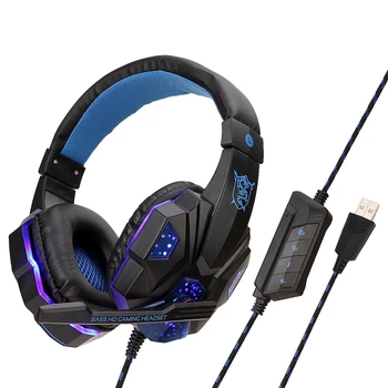 

SOYTO 7.1 Channel Gaming Headset USB Wired Big Headset Computer Headset Gaming Headset with Microphone Stereo Headset