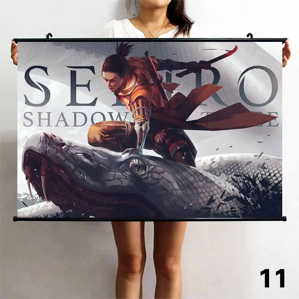 Style 11 SEKIRO Hidetaka Miyazaki винтажная Классическая игра крафт-бумага плакат живопись наклейки на стену подвесные картины настенные холст - Цвет: Style 11