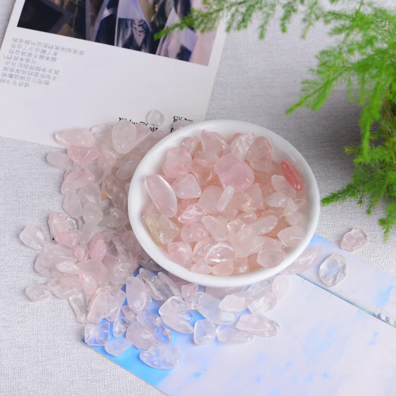 Natural Crystal Rose Quartz Ore Mineral Specimen Healing Stone Natural