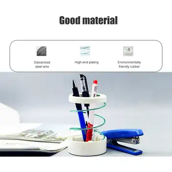 

New Hot Multifunctional Pen Holder Stand Hollow Spring Spiral Shaped Desktop Pencil Storage Cup SMR88