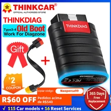 THINKCAR Old Boot Thinkdiag for Diagzone Full System All Software OBD2 Diagnostic Tools 15 reset services Ecu coding pk easydiag