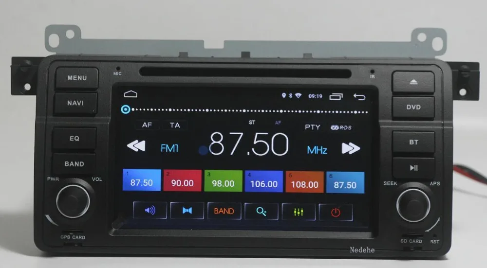 Perfect Octa Core 1024*600 Android 9.0 Car DVD GPS For BMW E46 M3 318i 320i 325i 1998-2006 Car Radio Stereo Video Audio player Bluetooth 2