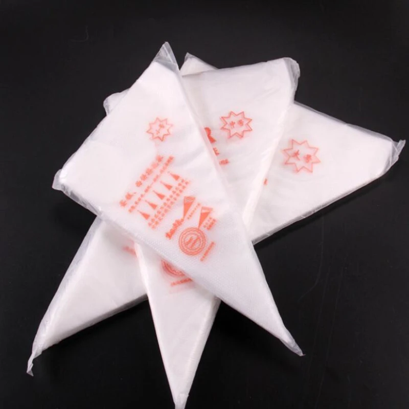 100PCS large size Pastry Bag Disposable Piping Bag Cake Decoration Icing Fondant Cake Cream Decorating Bakery Baking Tools