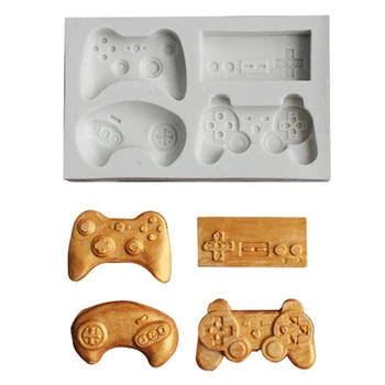 

Game Console Silicone Cake Mold Game Controller Shape Fondant Silicone Mould Cake Decoration Sugar Mold Baking Mold Boy Gift