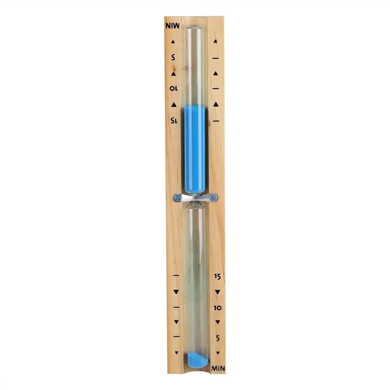 15 Minute Timer Sauna Hourglass Wall Rotating Sand Countdown Clock (Blue) | Дом и сад