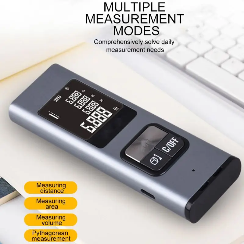 Portable Rechargeable Laser Rangefinder 40M Laser Distance Meter Range Finder